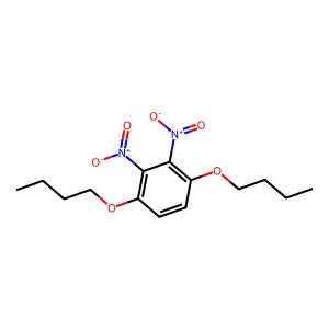 1,4-Dibutoxy-2,3-dinitrobenzene structure