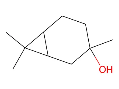 3,7,7-Trimethylbicyclo[4.1.0]heptan-3-ol structure