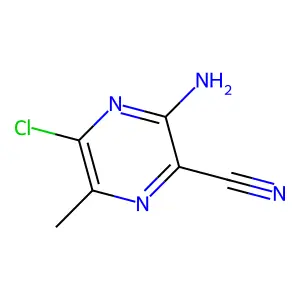 3-Amino-5-chloro-6-methylpyrazine-2-carbonitrile structure