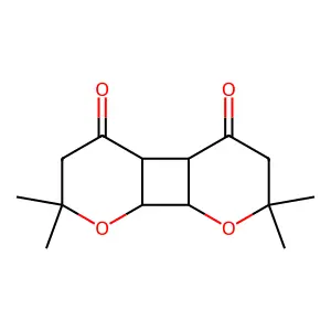 Cyclobuta[1,2-b:4,3-b']dipyran-4,5-dione, octahydro-2,2,7,7-tetramethyl- structure