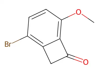 Bicyclo[4.2.0]octa-1,3,5-trien-7-one, 2-bromo-5-methoxy- structure