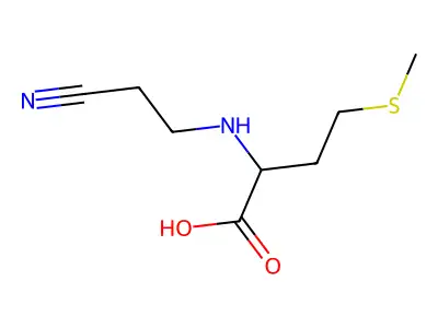 DL-Methionine, N-(2-cyanoethyl)- structure