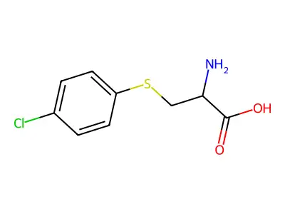 2-氨基-3-(4-氯苯基硫基)丙酸 structure
