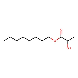 Propanoic acid, 2-hydroxy-, octyl ester structure