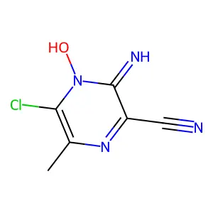 5-Chloro-4-hydroxy-3-imino-6-methyl-3,4-dihydropyrazine-2-carbonitrile structure