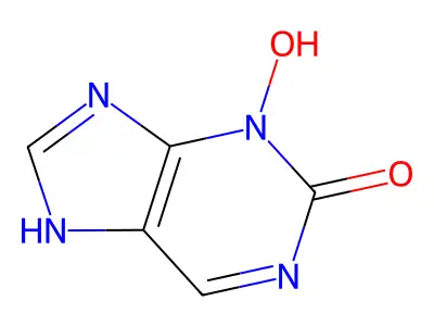 Purin-2(3H)-one, 3-hydroxy- structure