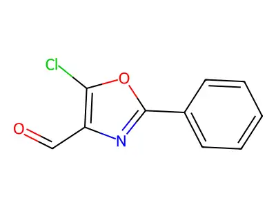 5-Chloro-2-phenyl-4-oxazolecarboxaldehyde structure