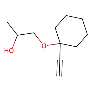2-Propanol, 1-[(1-ethynylcyclohexyl)oxy]- structure