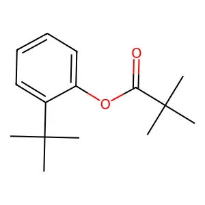 2,2-Dimethylpropionic acid 2-tert-butylphenyl ester structure