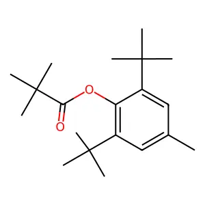 Propanoic acid, 2,2-dimethyl-, 2,6-bis(1,1-dimethylethyl)-4-methylphenyl ester structure