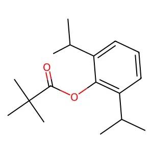 [2,6-Di(propan-2-yl)phenyl] 2,2-dimethylpropanoate structure