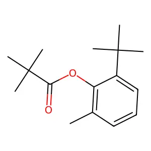 (2-Tert-butyl-6-methylphenyl) 2,2-dimethylpropanoate structure