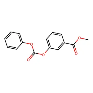Benzoic acid, 3-[(phenoxycarbonyl)oxy]-, methyl ester structure