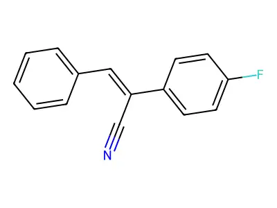 (Z)-2-(4-Fluorophenyl)-3-phenylacrylonitrile structure