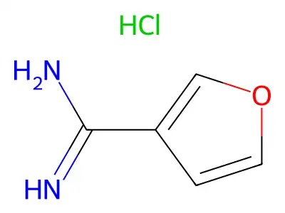 Furan-3-carboxamidine hydrochloride structure