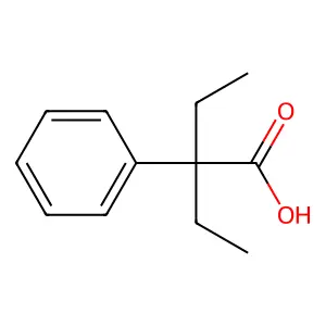 2-乙基-2-苯基丁酸 structure