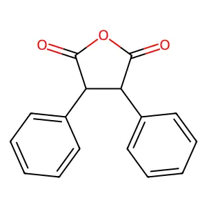 2,5-Furandione, dihydro-3,4-diphenyl-, trans- structure