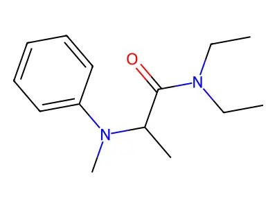 N,N-Diethyl-2-(N-methylanilino)propionamide structure