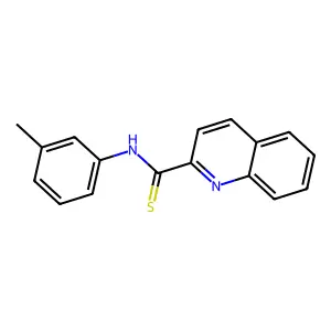 2-喹啉硫代甲酰胺,N-(3-甲基苯基) structure