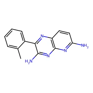 2-(2-Methylphenyl)pyrido(2,3-b)pyrazine-3,6-diamine structure