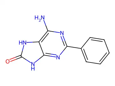 6-Amino-2-phenyl-7,9-dihydropurin-8-one structure