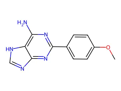 2-(4-methoxyphenyl)-7H-purin-6-amine structure