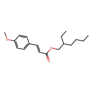 2-Propenoic acid, 3-(4-methoxyphenyl)-, 2-ethylhexyl ester structure