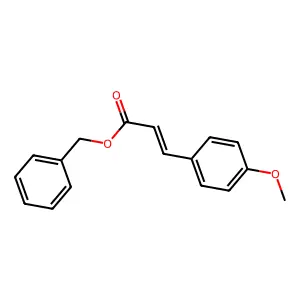 Benzyl 3-(4-methoxyphenyl)prop-2-enoate structure