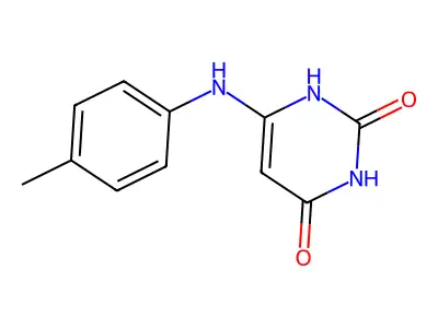 6-p-Tolylamino-1H-pyrimidine-2,4-dione structure