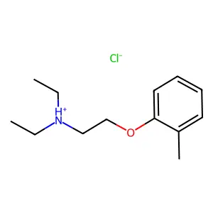 N-邻甲苯氧乙基二乙胺盐酸盐 structure