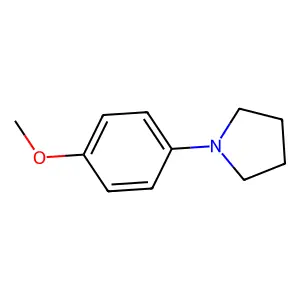 Pyrrolidine, 1-(4-methoxyphenyl)- structure