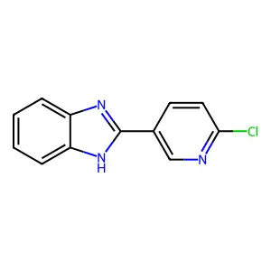 2-(6-chloropyridin-3-yl)-1H-1,3-benzodiazole structure