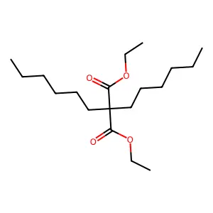 Diethyl 2,2-dihexylmalonate structure