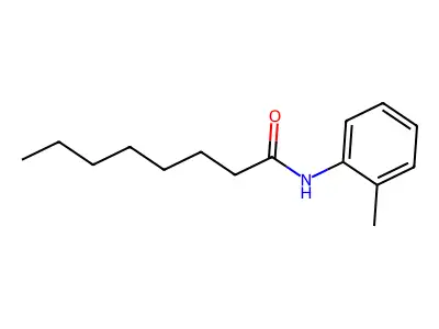 Octanamide, N-(2-methylphenyl)- structure