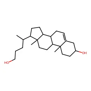 (3beta)-Chol-5-ene-3,24-diol structure