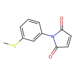 1-[3-(Methylsulfanyl)phenyl]-2,5-dihydro-1H-pyrrole-2,5-dione structure