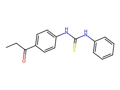 N-Phenyl-N'-(4-propanoylphenyl)thiourea structure