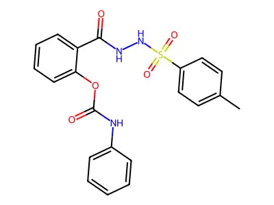 [2-[[(4-methylphenyl)sulfonylamino]carbamoyl]phenyl] N-phenylcarbamate structure