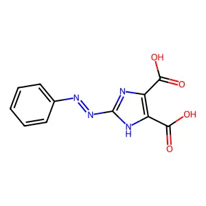 2-(Phenylhydrazinylidene)imidazole-4,5-dicarboxylic acid structure