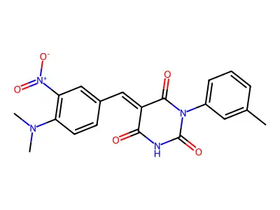 5-{[4-(Dimethylamino)-3-nitrophenyl]methylidene}-1-(3-methylphenyl)pyrimidine-2,4,6(1H,3H,5H)-trione structure