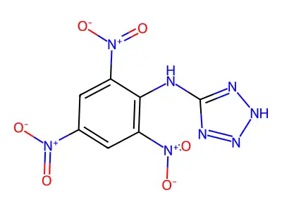 N-(2,4,6-Trinitrophenyl)-2H-tetrazol-5-amine structure