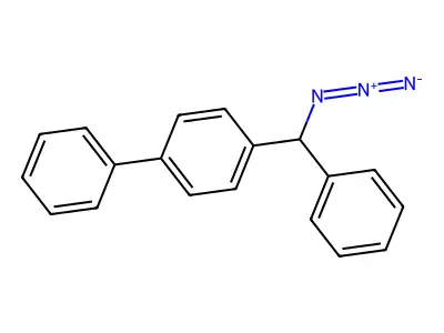 1-[Azido(phenyl)methyl]-4-phenylbenzene structure
