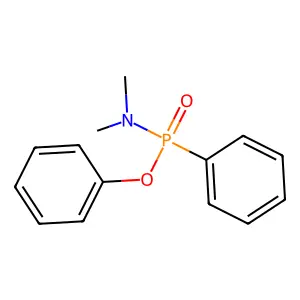 Phenyl N,N-dimethyl-P-phenylphosphonamidate structure
