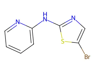 5-bromo-N-(pyridin-2-yl)thiazol-2-amine structure
