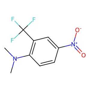 N,N-dimethyl-4-nitro-2-(trifluoromethyl)aniline structure