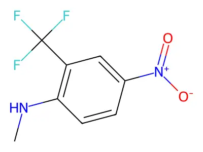 N-methyl-4-nitro-2-(trifluoromethyl)aniline structure