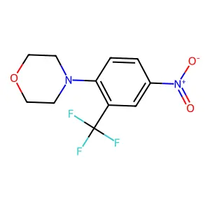 4-(4-Nitro-2-(trifluoromethyl)phenyl)morpholine structure