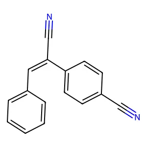 (Z)-p-cyano-|A-Cyanostilbene structure