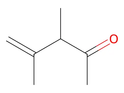 3,4-Dimethyl-pent-4-EN-2-one structure
