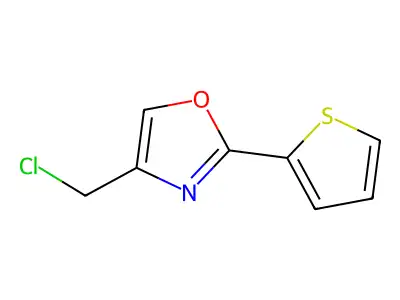 4-(Chloromethyl)-2-(thiophen-2-yl)-1,3-oxazole structure